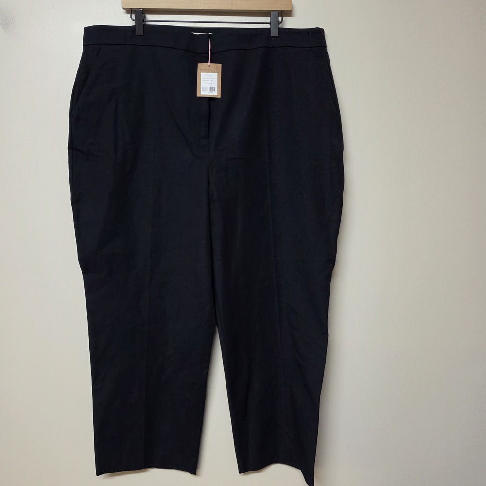 Boden Womens Bi-Stretch Trousers Pants UK 22R US 20-22R Navy Blue Office R0248